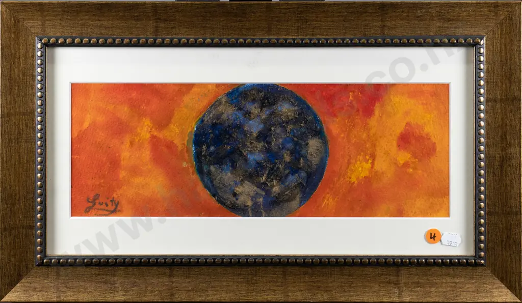 Evelyn Guity - framed mixed media - abstract H-120 W-350 Image 1++