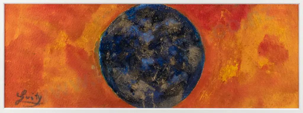 Evelyn Guity - framed mixed media - abstract H-120 W-350 Image 1++