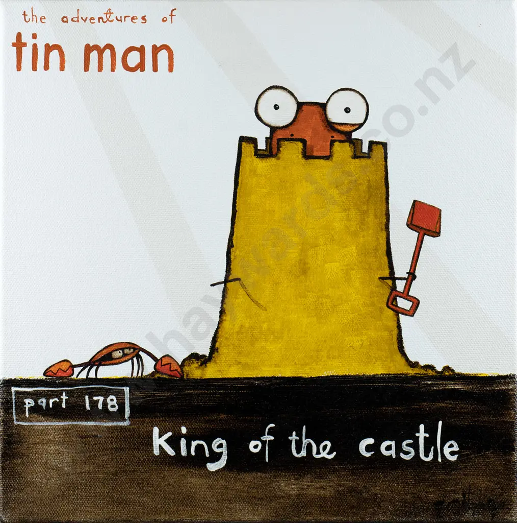 Tony Cribb - oil on box canvas "The adventures of Tin Man Part 178 " H-250 W-250 Image 1++