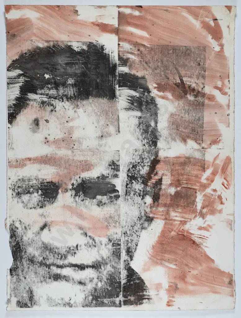 Ben Webb '94 -unframed etching & hand colouring "Antonin Artaud" H-800 W-600 Image 1++