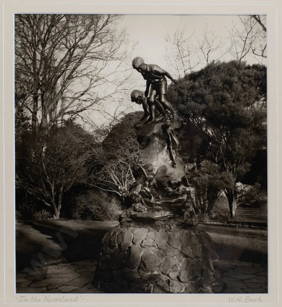 W H Beech  - framed b&w photograph "In the Neverland" H-270 W-240 Image 1++