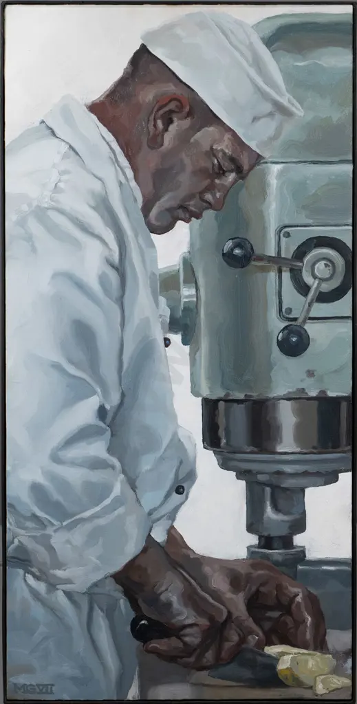 Matt Gauldie - framed oil "The Cheff"  H-760  W-380 Image 1++