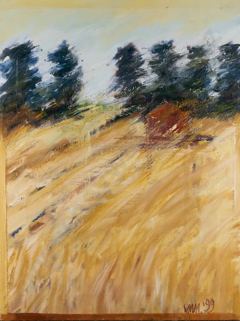 Virginia Matson - oil on boxed canvas "Harvest" H-600 W-450 Image 1++