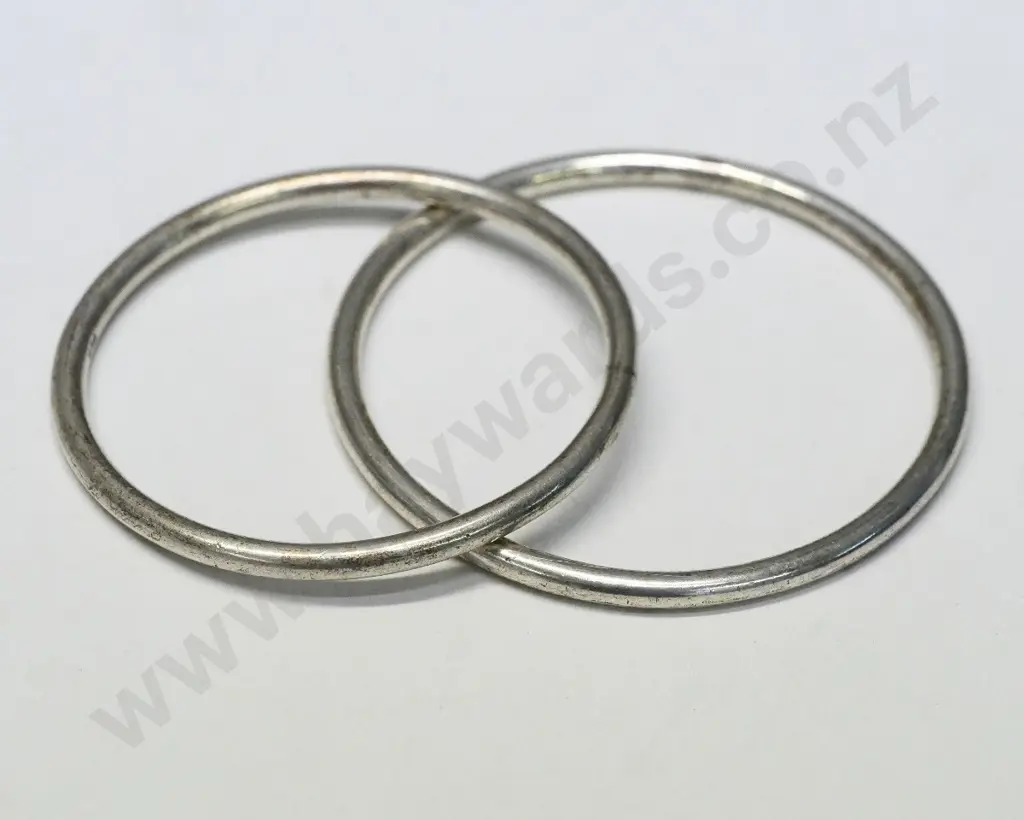 2 silver bangles stamped stg sil Image 1++