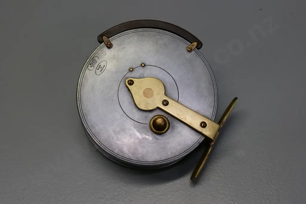 Wilkes vintage spinning reel circa 1930s. Diameter 120 Image 1++