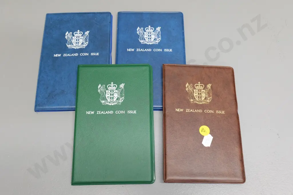 4 New Zealand collector's coin sets - 1978, 79, 80 & 81 Image 1++