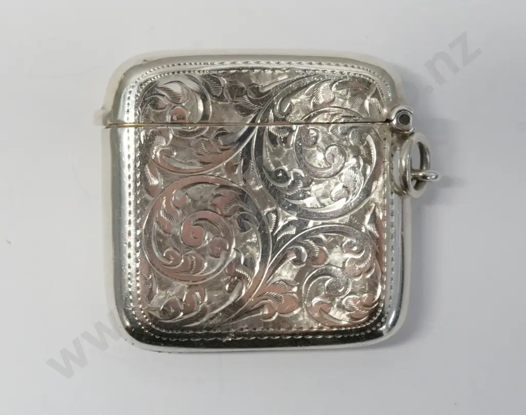 sterling silver vesta case 40 x 45 Image 1++