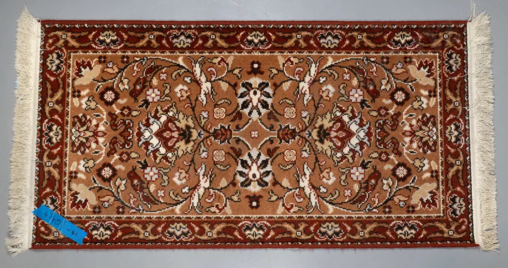 Bremworth Tabriz New Zealand Persian style woven wool floor rug - reds and browns L-1400 W-700 Image 1++