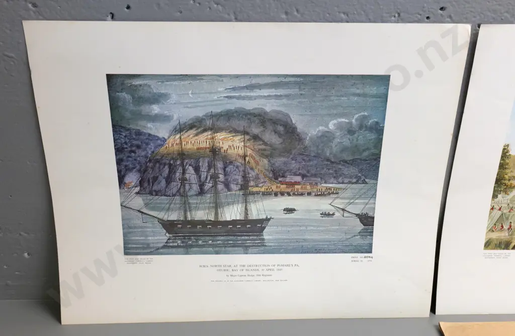 2 unmounted limited edition Turnbull Library Scenes of the War in the North prints - some foxing and corner creases Image 1++