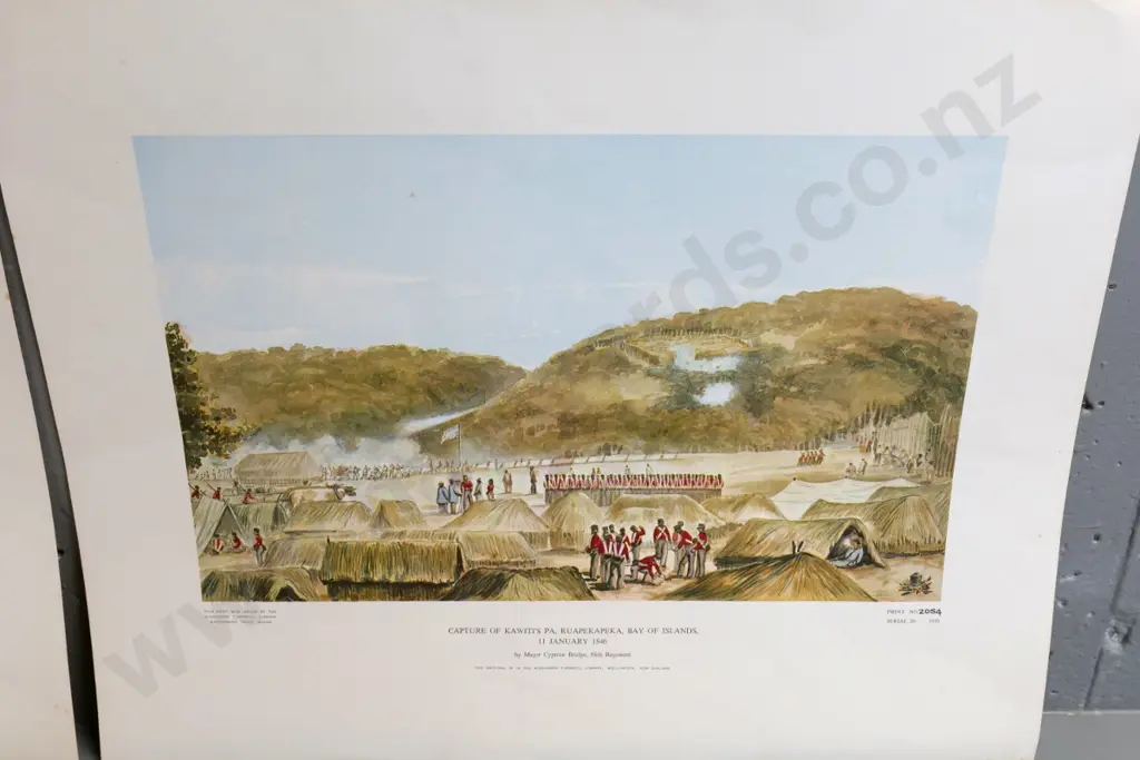 2 unmounted limited edition Turnbull Library Scenes of the War in the North prints - some foxing and corner creases Image 1++