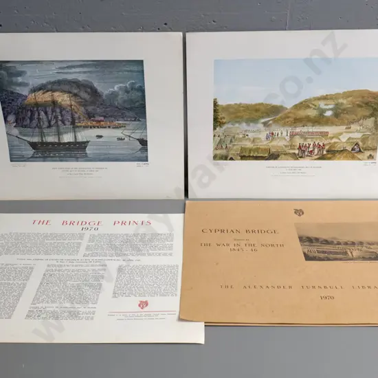 2 unmounted limited edition Turnbull Library Scenes of the War in the North prints - some foxing and corner creases