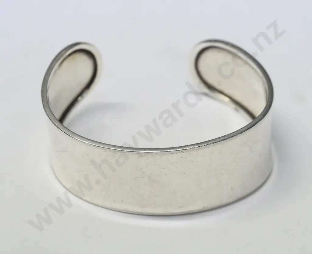 silver cuff bangle stamped 905 Image 1++