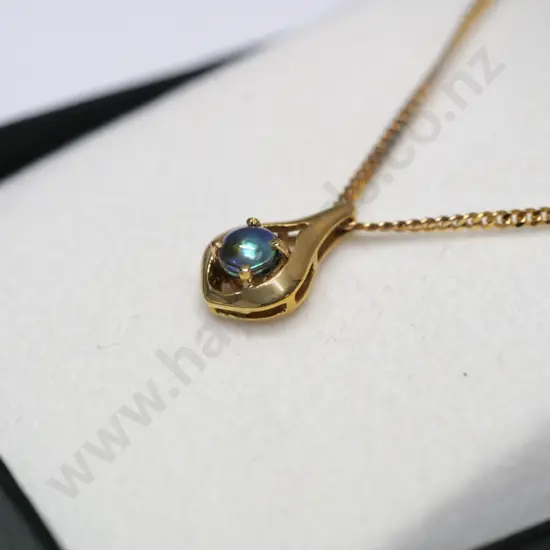 paua pearl necklace