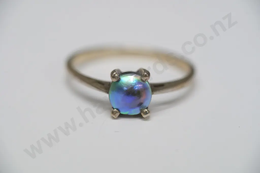 paua pearl ring stamped 925 Image 1++