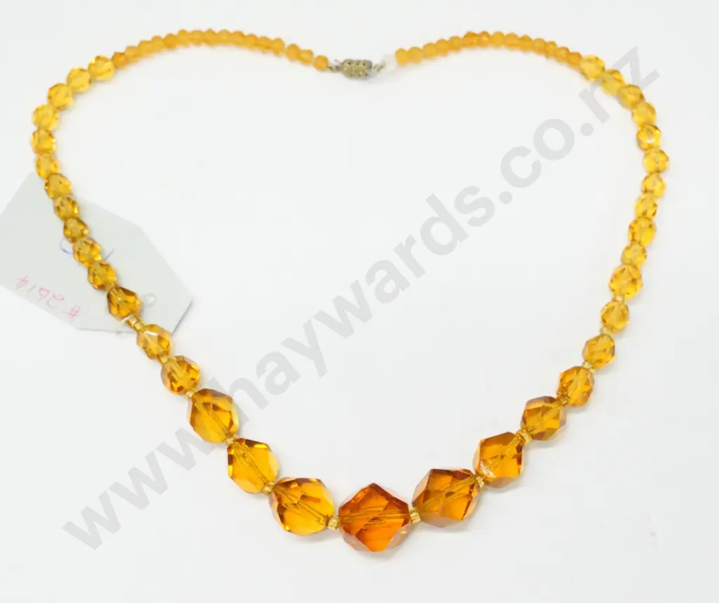 amber beaded necklace Image 1++