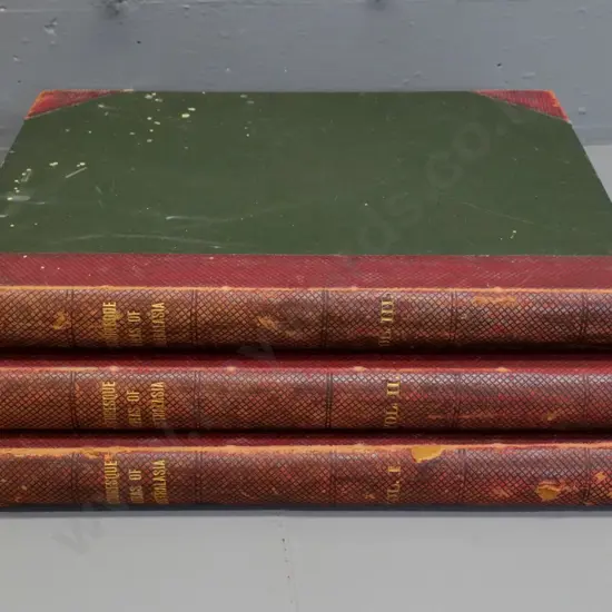 Picturesque Atlas of Australasia in 3 volumes - 1886 - foxing and staining H-460 W-360