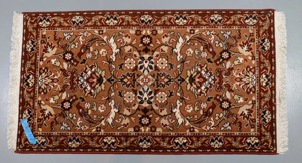 Bremworth Tabriz New Zealand Persian style woven wool floor rug - reds and browns L-1700 W-920 Image 1++