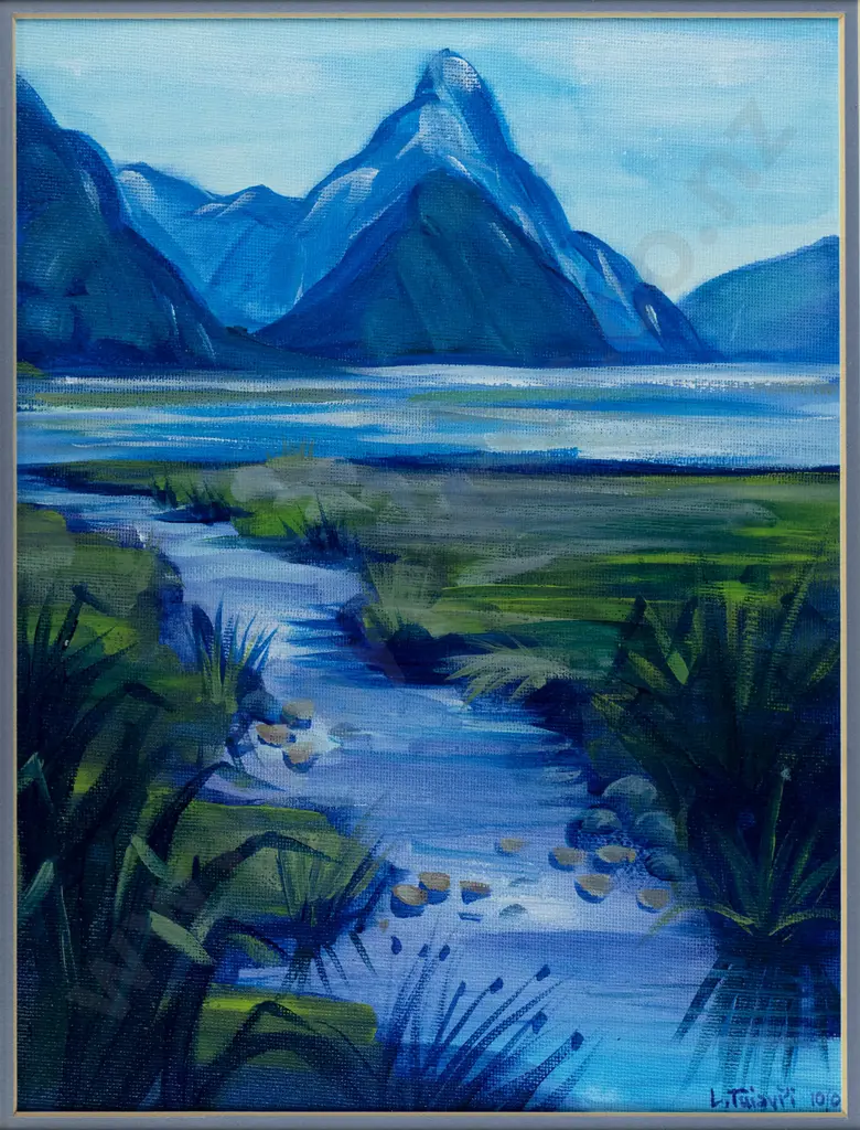 L Tuiavi'i - framed acrylic - Mitre Peak Image 1++