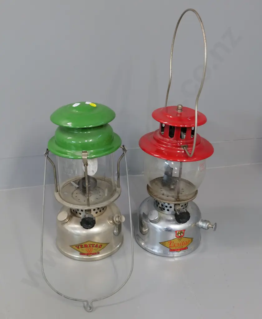 2 retro Veritas English white spirit lanterns - H-320 not including handle Image 1++