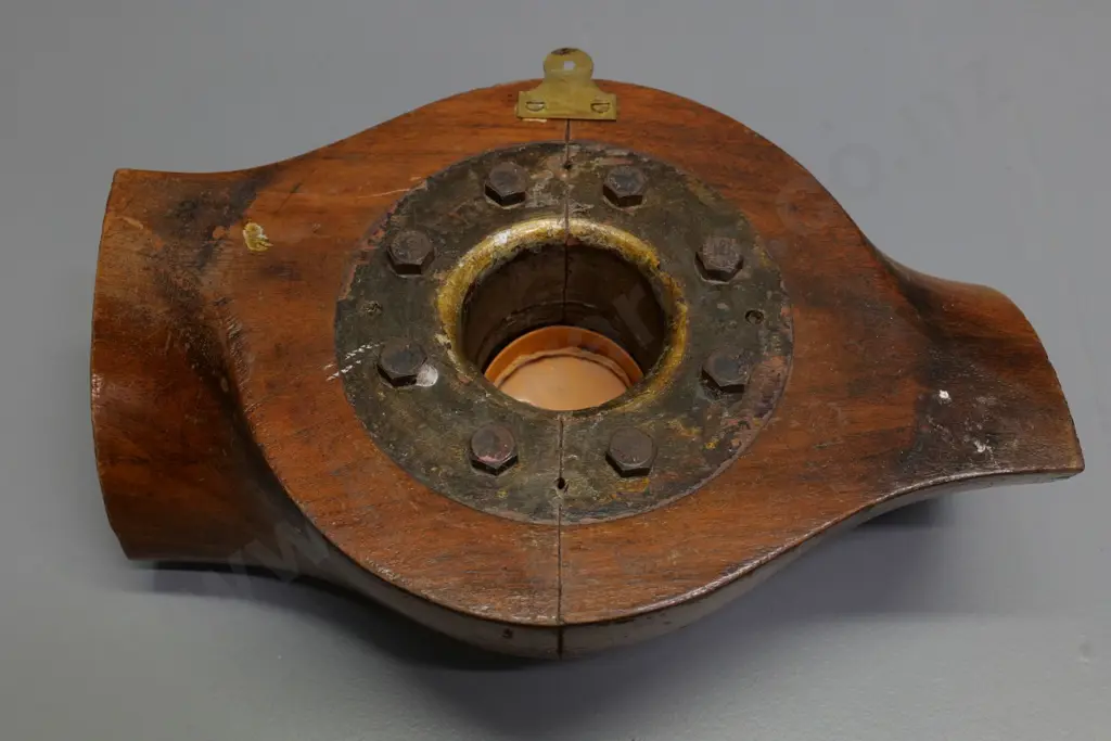 wall barometer made from vintage propeller - markings for 1939 & Gipsy Moth H-220 W-330 Image 1++