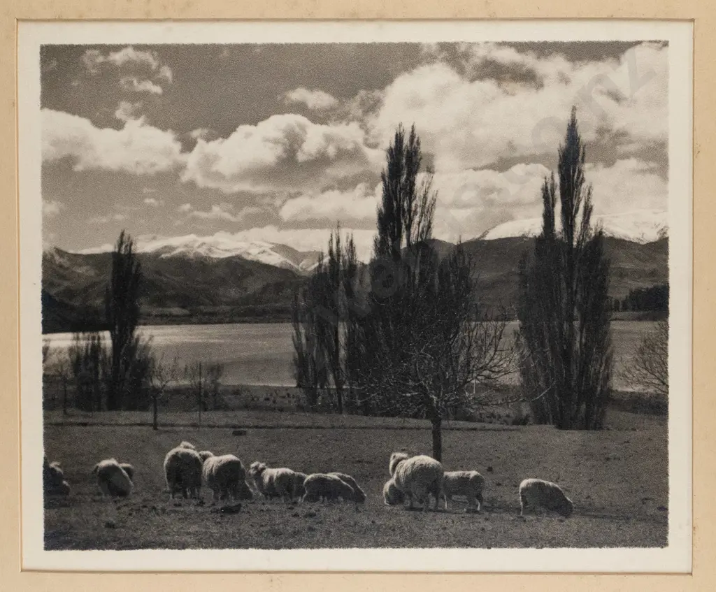 unsigned George Chance?  - framed black and white photograph (extensive foxing to surround) H-200 W- Image 1++