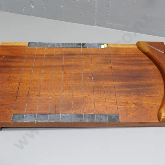 Wisden's mahogany "Shove Ha'penny" style coin sliding pub game board L-610 W-350