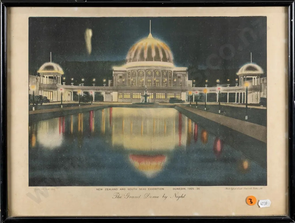 framed print - New Zealand South Seas Exhibition - H-230 W-340 Image 1++