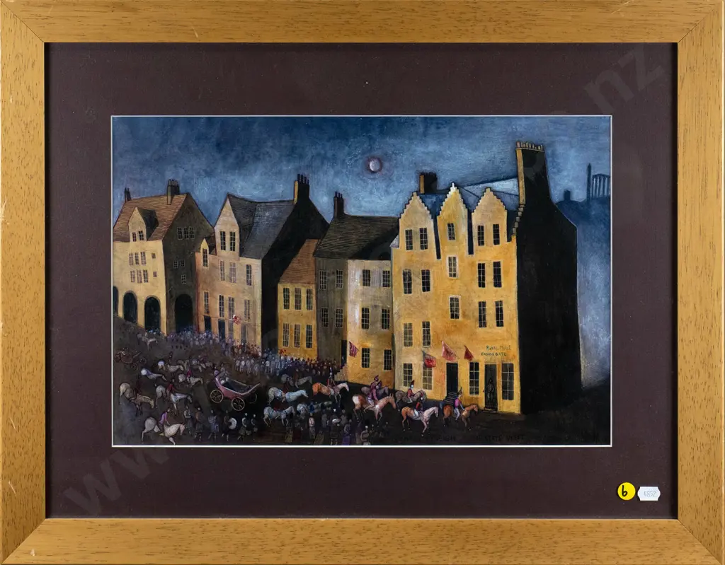 Michael McVeigh -framed print "The state visit" H-280 W-400 Image 1++