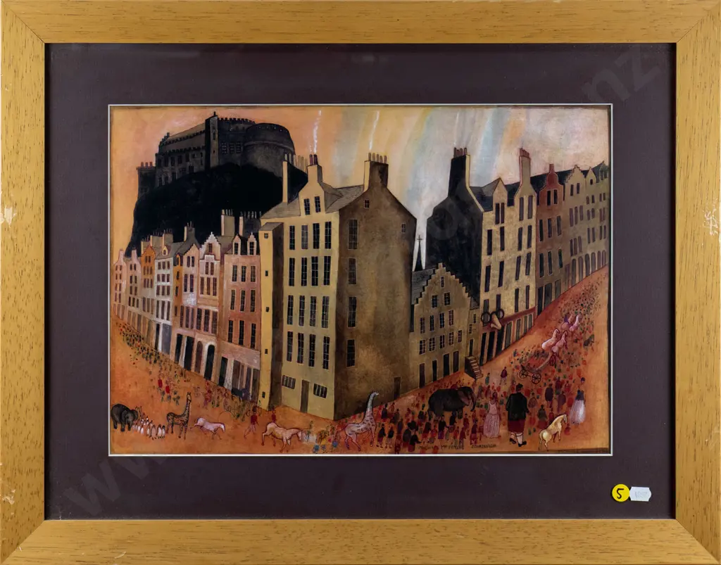 Michael McVeigh -framed print "Edinburgh" H-280 W-400 Image 1++