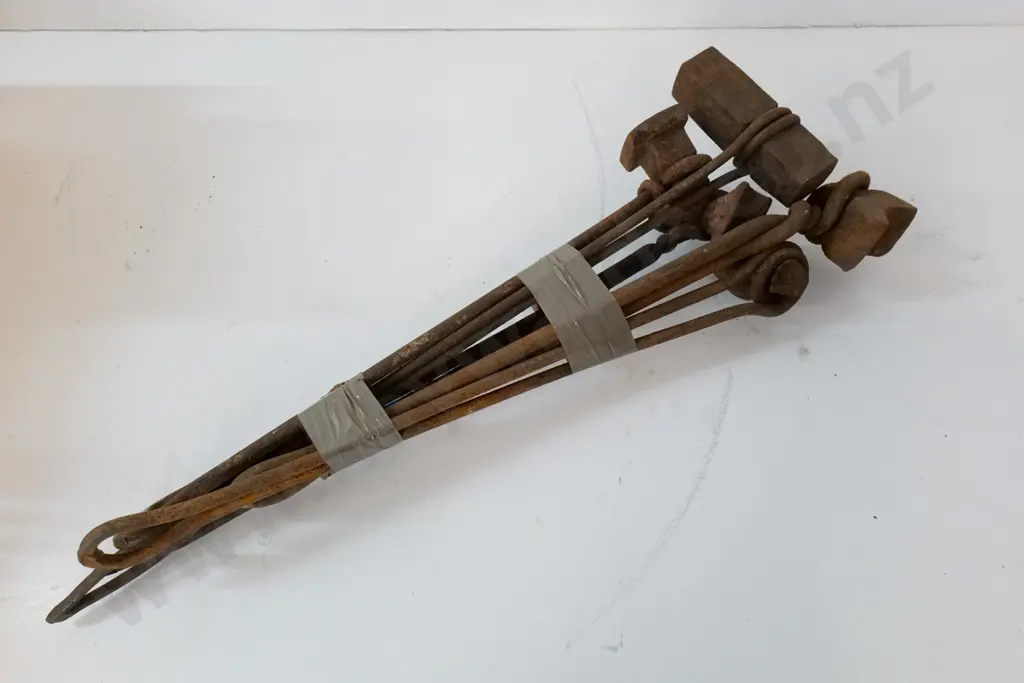 vintage wheelright / blacksmith tools from workshop of James Clark (1853-1944) Balclutha. Approx. L-600 Image 1++