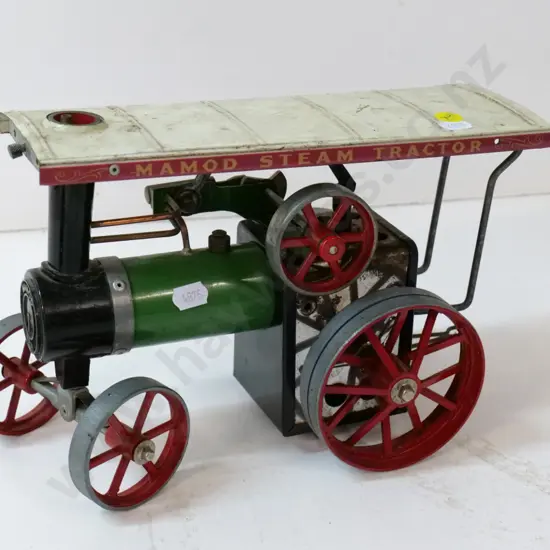 Viamod / Mamod model steam tractor - includes fuel holder, may have missing parts H-170 L-270 W-120
