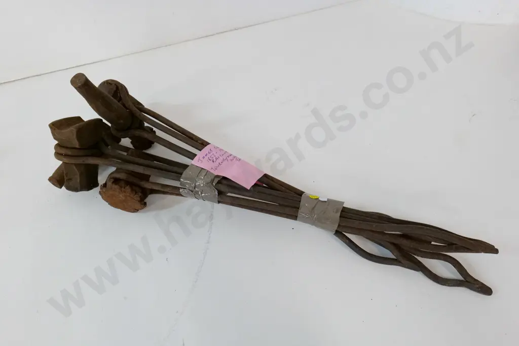 vintage wheelright / blacksmith tools from workshop of James Clark (1853-1944) Balclutha. Approx. L-600 Image 1++