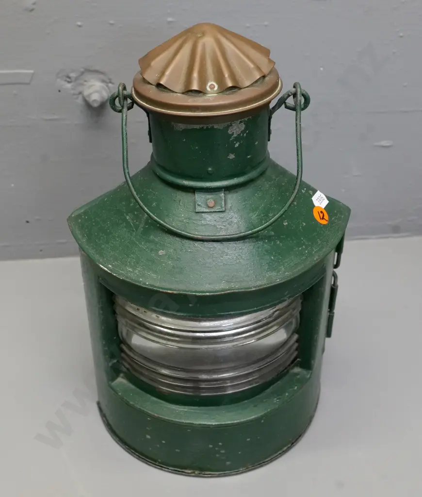 metal and glass Dutch lock lantern with clear glass lens. H-340 diameter 230 Image 1++