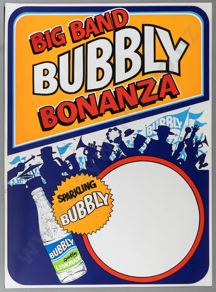 retro Big Band Bubbly Bonanza poster H-1010 W-760 Image 1++