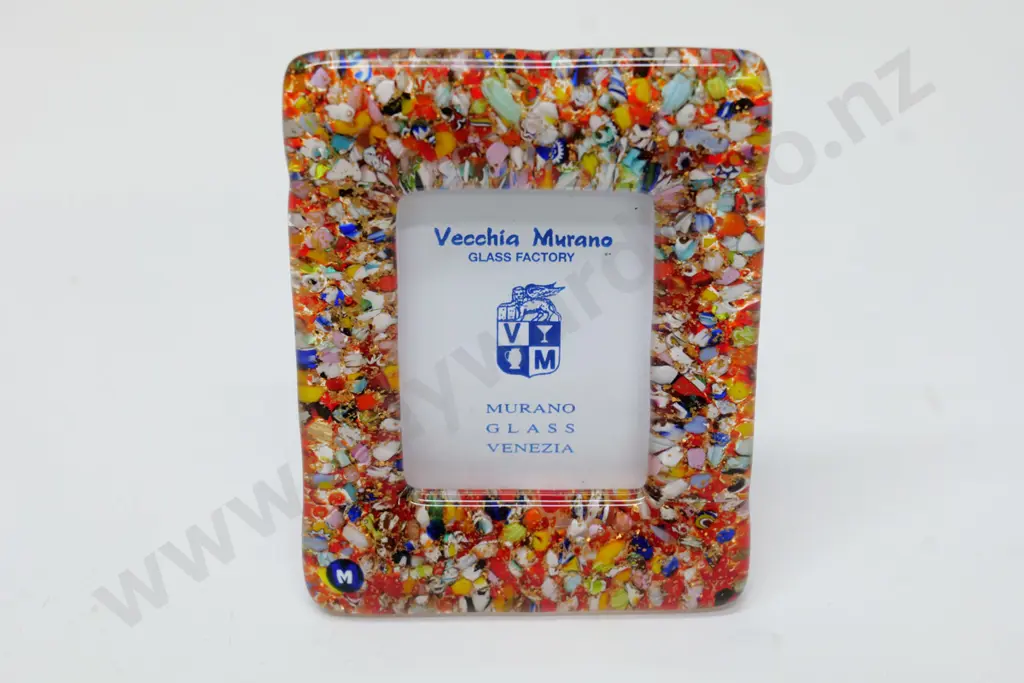 small Vecchia Murano glass picture frame H-105 W-80 Image 1++