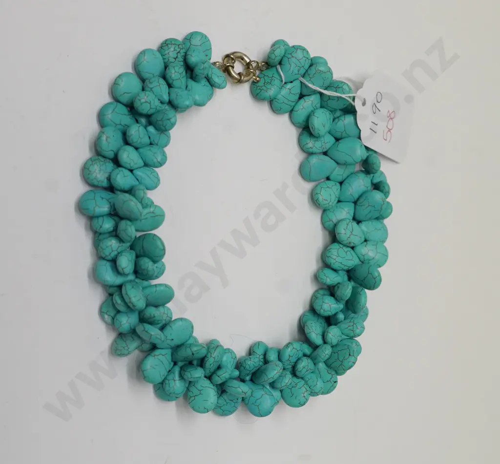 heavy turquoise necklace Image 1++