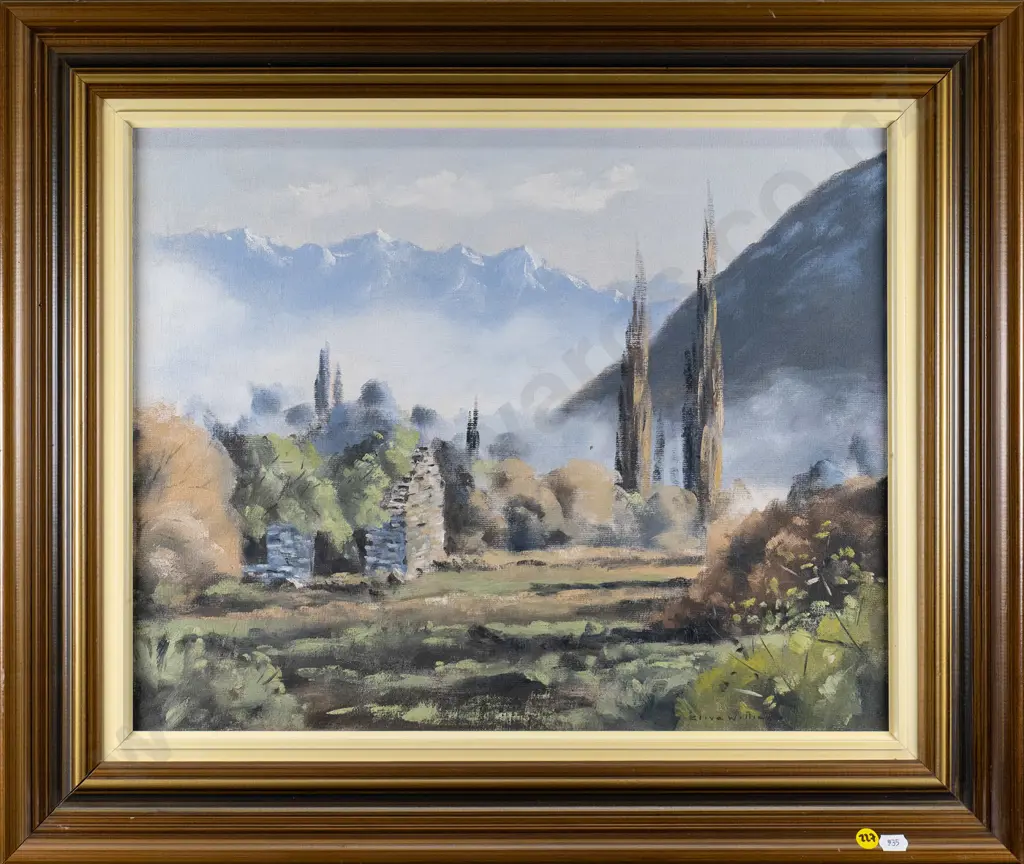 Clive Williams - framed oil "Old Stone Hut Arrowtown" H-380 W-480 Image 1++