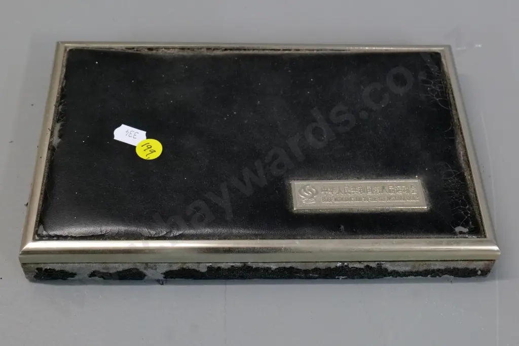 cased collection of 1997 National Games of China enamel badges - paint flaking from metal case Image 1++