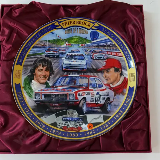 Bradford Exchange Peter Brock collector's plate D-300, in original box - 2012 40th anniversary