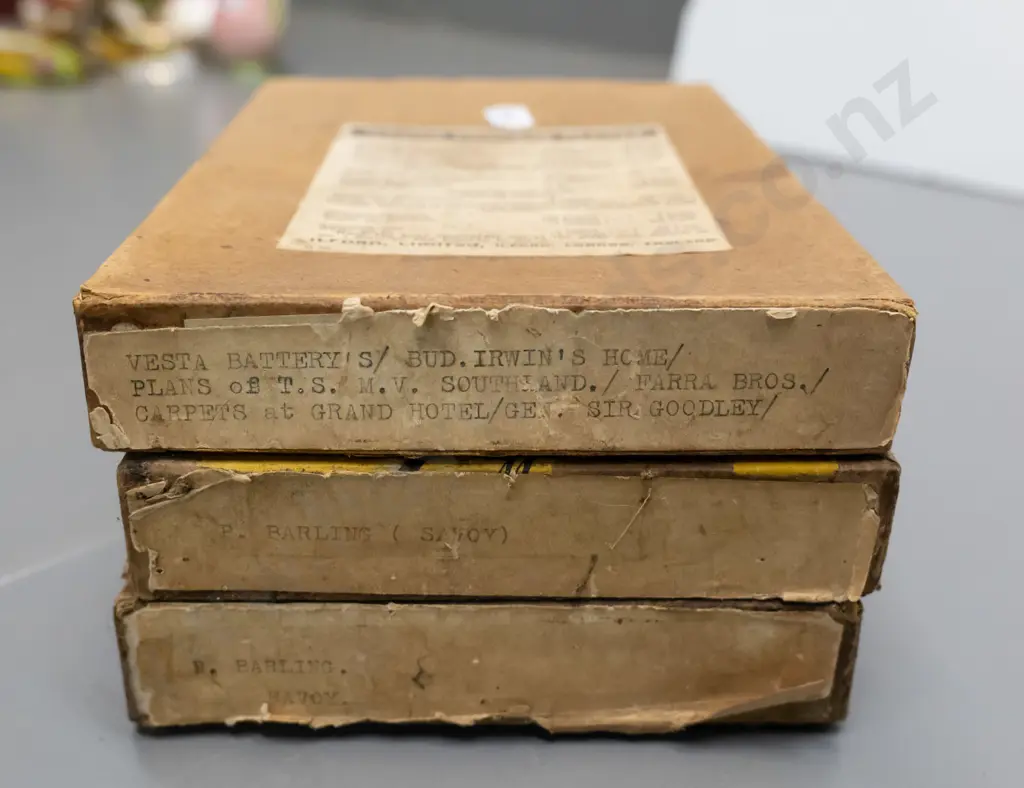 E.A. Philips studio? 3 boxes of glass plate negatives - Savoy Hotel, Southland, Farra Bros. Grand Hotel etc Image 1++