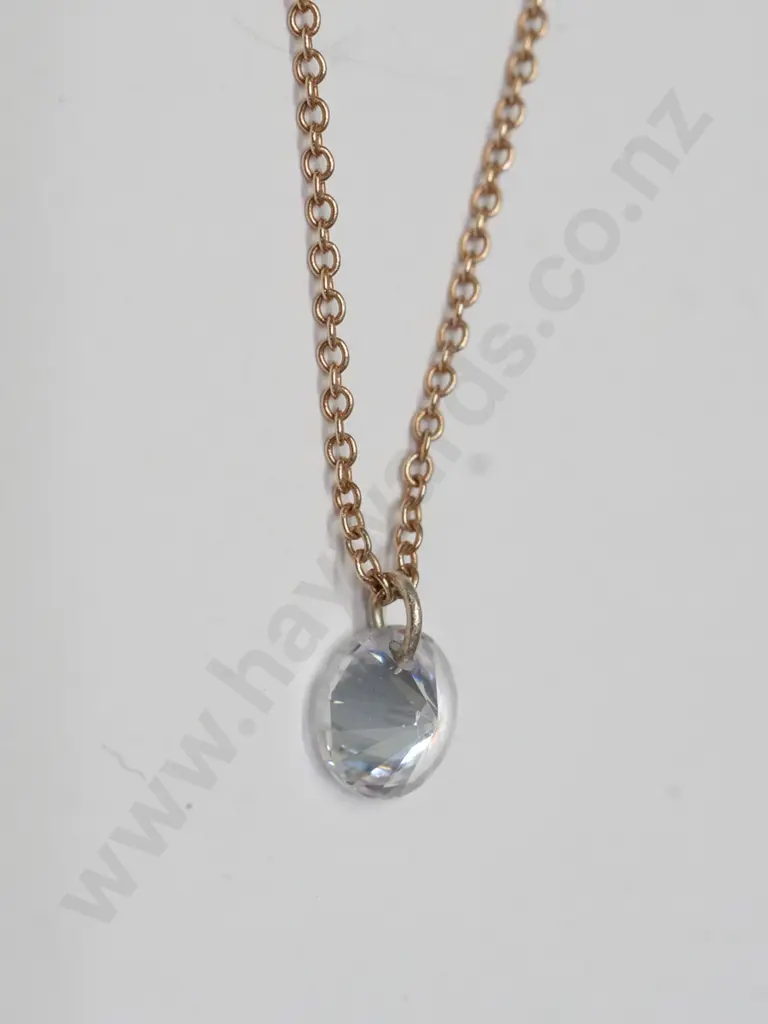 cz necklace chain stamped 925 Image 1++
