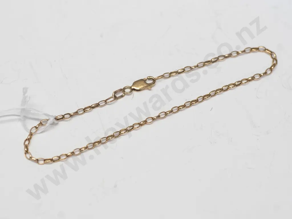 9ct chain bracelet stamped 375 Image 1++