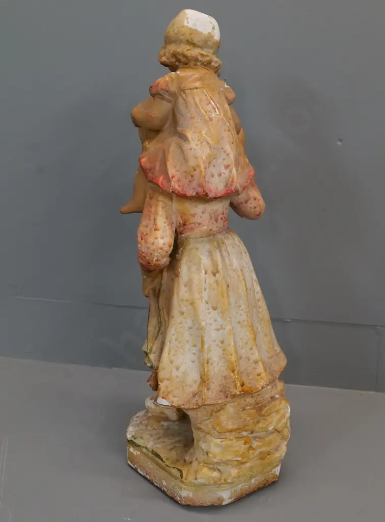 plaster figure made by Triaca & Picchi, Melbourne - pattern No. 46, circa 1930s - Chips & finish loss H540 Image 1++