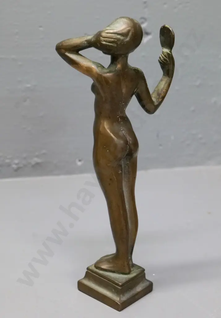 small solid cast brass nude figurine H-240 Image 1++