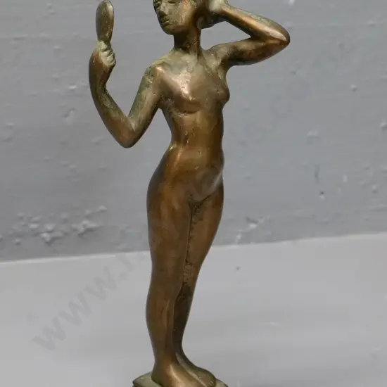 small solid cast brass nude figurine H-240