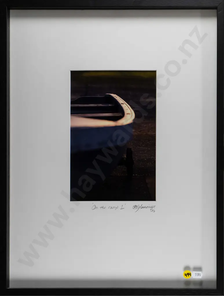 illegible signature '06- framed photograph "On the ramp 1" H-150 Image 1++