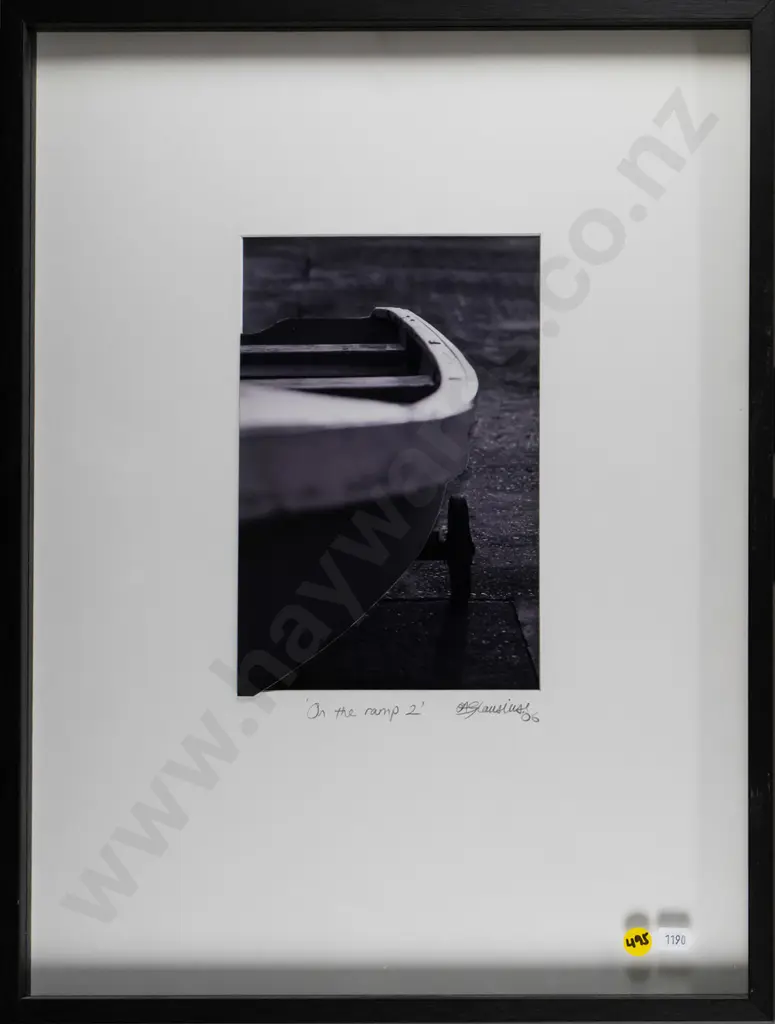 illegible signature '06- framed photograph "On the ramp 2" H-150 Image 1++