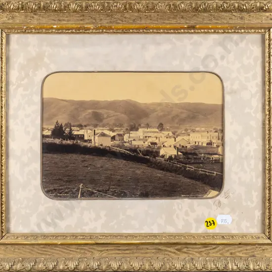 framed vintage Burton Bros black and white photograph  "Tapanui" H-150 W-210