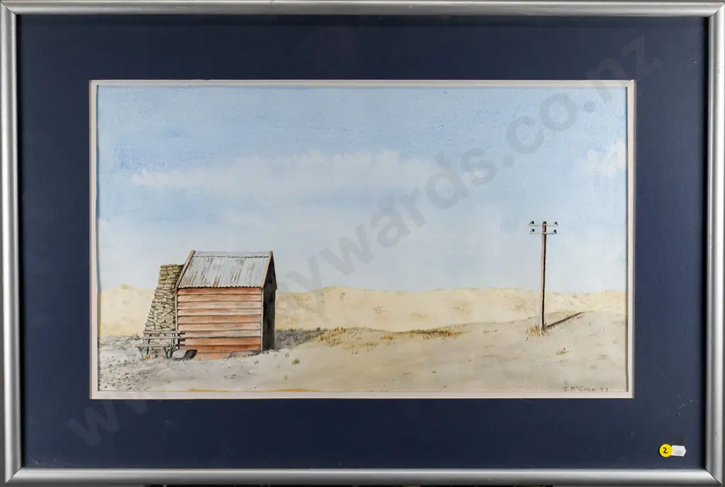J McRae '99 - framed watercolour "Reefs Hotel" H-330 W-580 Image 1++