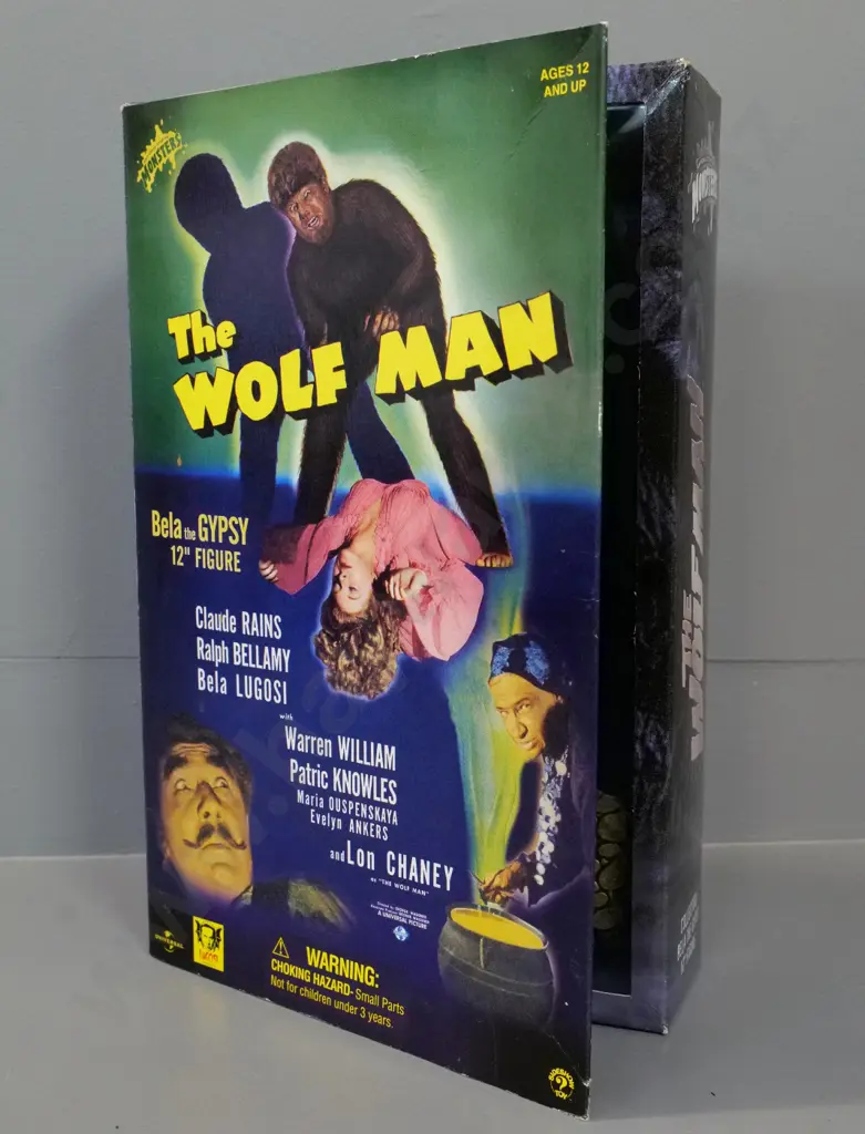 Universal Studios Monsters collectable 12" figure in original box - Lon Chaney in The Wolfman Image 1++